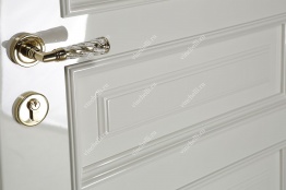 фото Варианты отделки дверей Белая отделка S 564